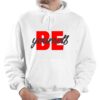 aallookart Be Yourself Printed Men & Women Cotton Hooded Hoodie White Color