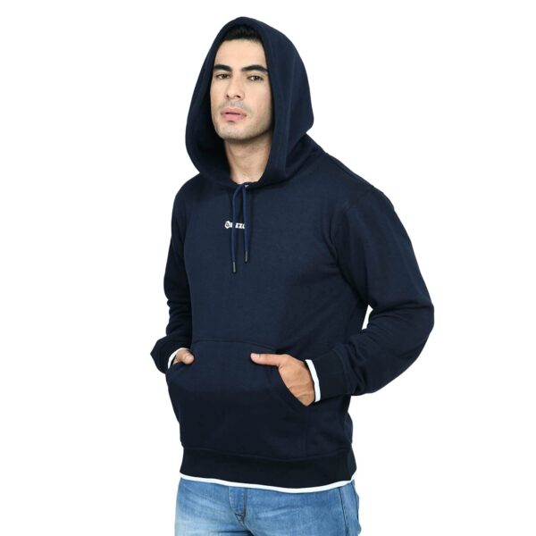 Delexo Men’s Casual Wear Hoodie MHOOD01 Navy Blue