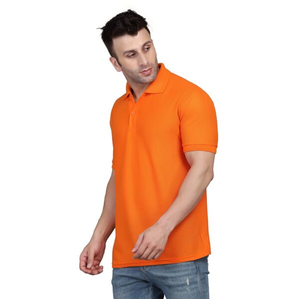 INKKR Men's Combo Polo Neck Cotton Blend Solid T-Shirt (Pack of 2)