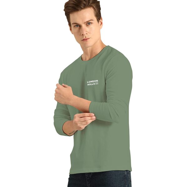 London Hills Printed Men Round Neck Full Sleeve T-Shirt