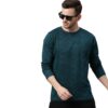 Urbano Fashion Men's Printed Full Sleeve Slim Fit Cotton T-Shirt