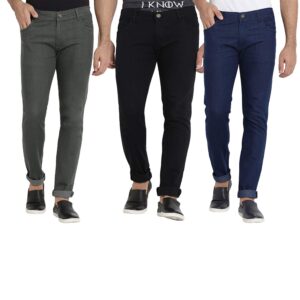 DAIS Men Skinny Fit Jeans Pack of 3
