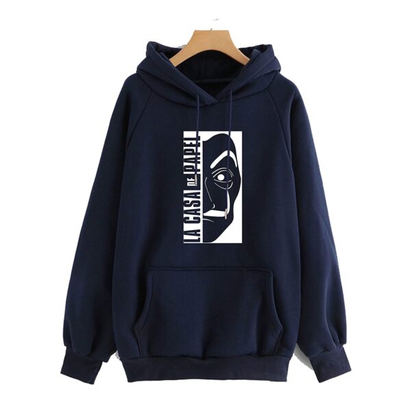 More & More Unisex-Adult Cotton Hooded Neck La Casa Printed Hoodie