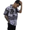 As Fashion Mens New Shirts Digital Printed Half Sleeves Shirts for Men Rayon Cotton New