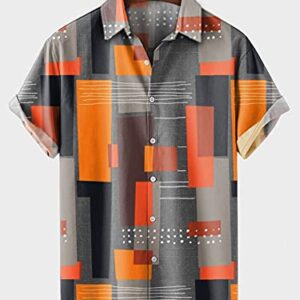 LookMark Men’s Poly Cotton Digital Printed Half Sleeve Shirt
