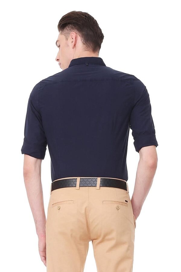Allen Solly Men's Plain Slim Fit Casual Shirt