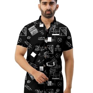 JEEVAAN – THE PERFECT FASHION Digital Printed Half Sleeves Shirts for Men, Fabric-Lycra