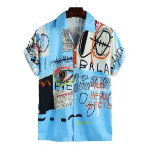 As Fashion Men’s Lycra Cotton Lining Digital Printed Stitched Half Sleeve Shirt