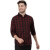 Dennis Lingo Men's Checkered Slim fit Casual Shirt