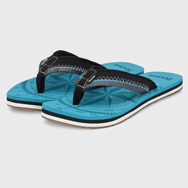 Bourge Men's Canton-Z3 Sea Green Flip-Flops