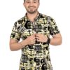 Mentific® Digital Print Lycra Half Sleeve Multi Designs Shirt for Men