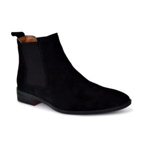 MAEVE & SHELBY Men’s Leather Suede Chelsea Boots