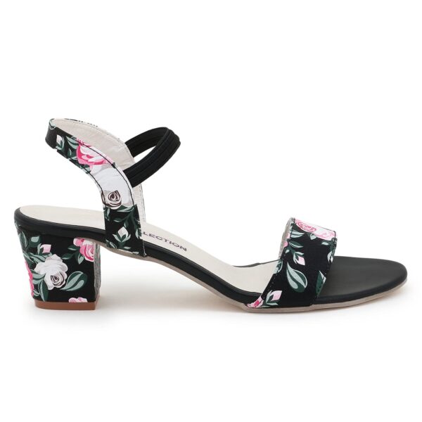 G-collection women and girls casual block heels printed upper and heels printed sandal