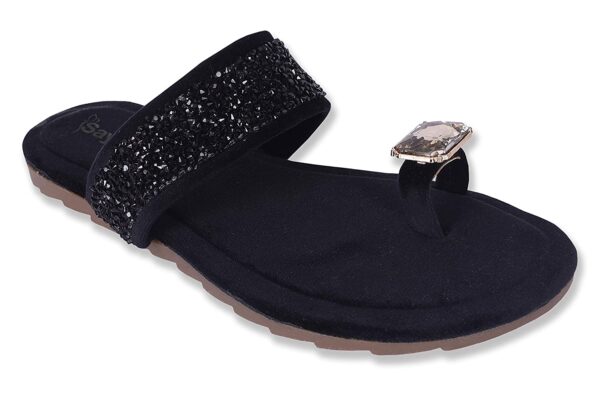Sayera Stylish Gems Sandal for Women | Sandal Chappals for women footwear | Women Sandal Flat Stylish